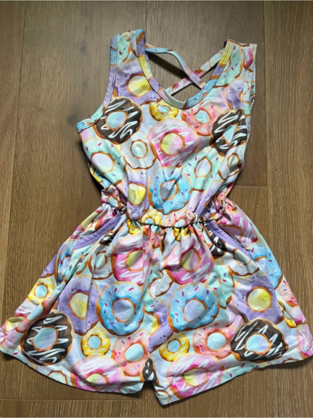 Little Dress Shoppe size 6 bamboo donut romper